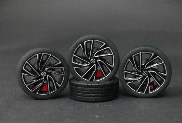 1:18 VW Golf 8 MK8 GTI Wheel Set